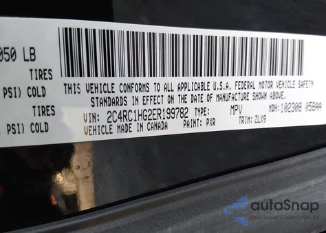 2014 Chrysler Town & Country S from USA, damaged, VIN 2C4RC1HG2ER199782